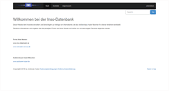 Desktop Screenshot of inso-datenbank.de