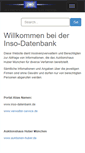 Mobile Screenshot of inso-datenbank.de