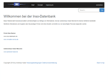 Tablet Screenshot of inso-datenbank.de